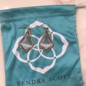 Kendra Scott Alex Gold Drop Earrings in Slate